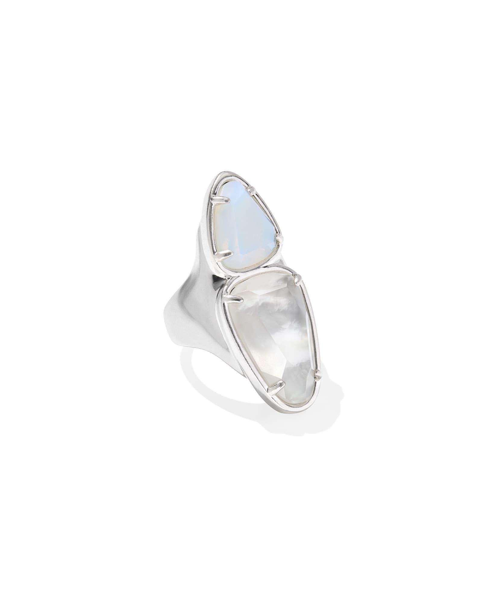 Margot Vintage Silver Statement Cuff Bracelet Product Image