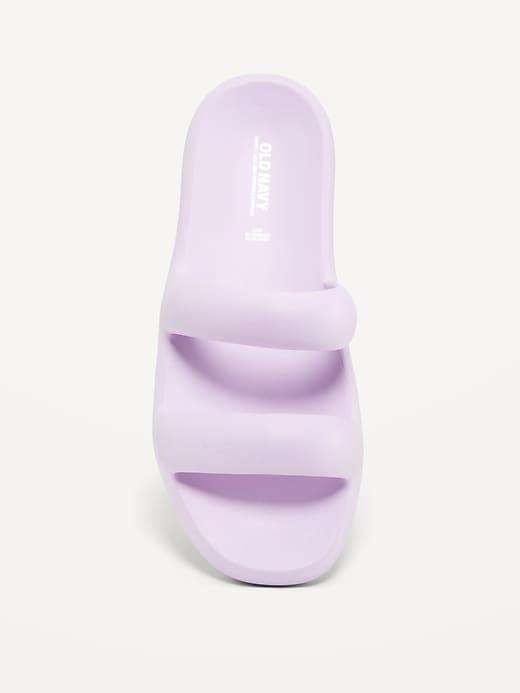 Double-Strap Puff Slide Sandals Product Image