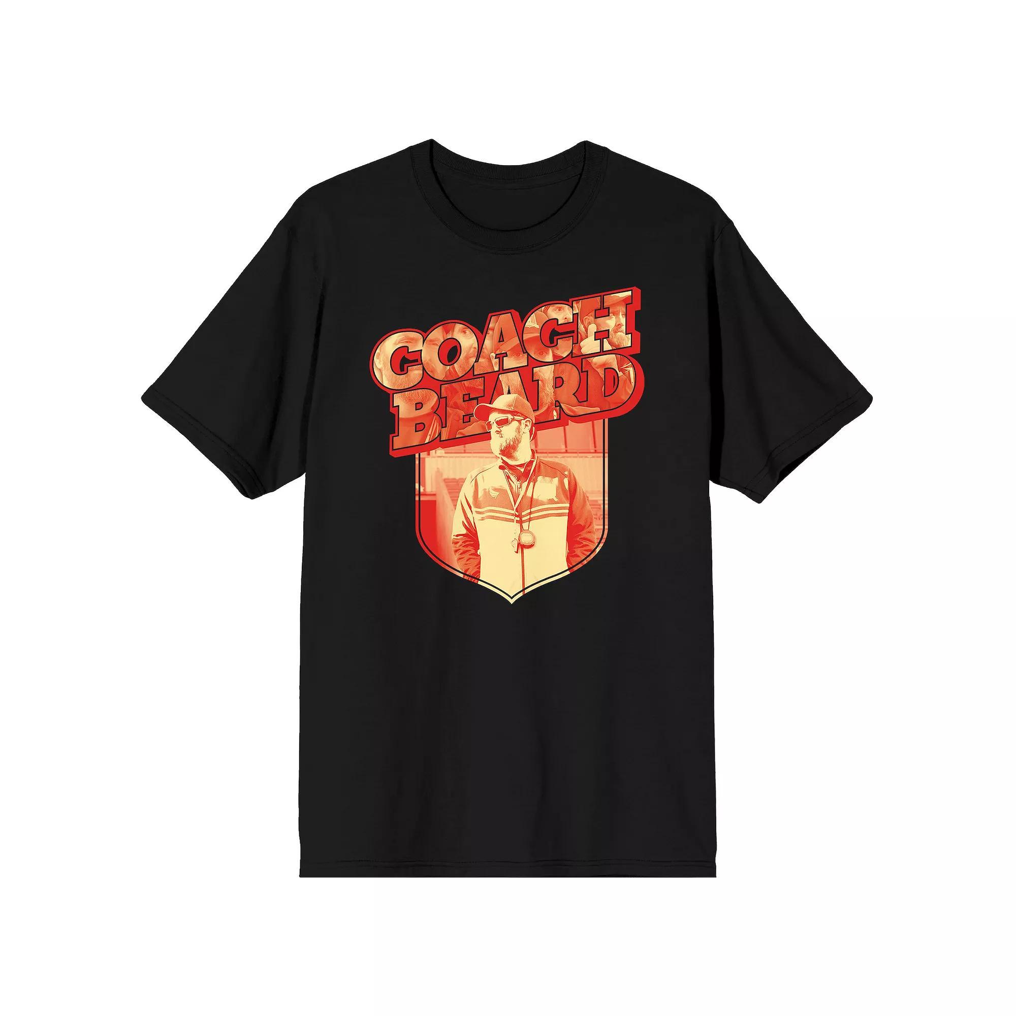 Men's Ted Lasso Coach Beard Tee, Size: Large, Black Product Image