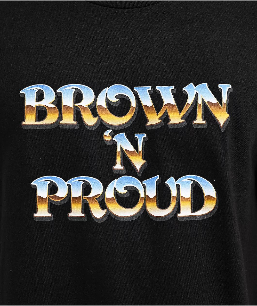 Bella Dona Brown N' Proud Black T-Shirt Product Image