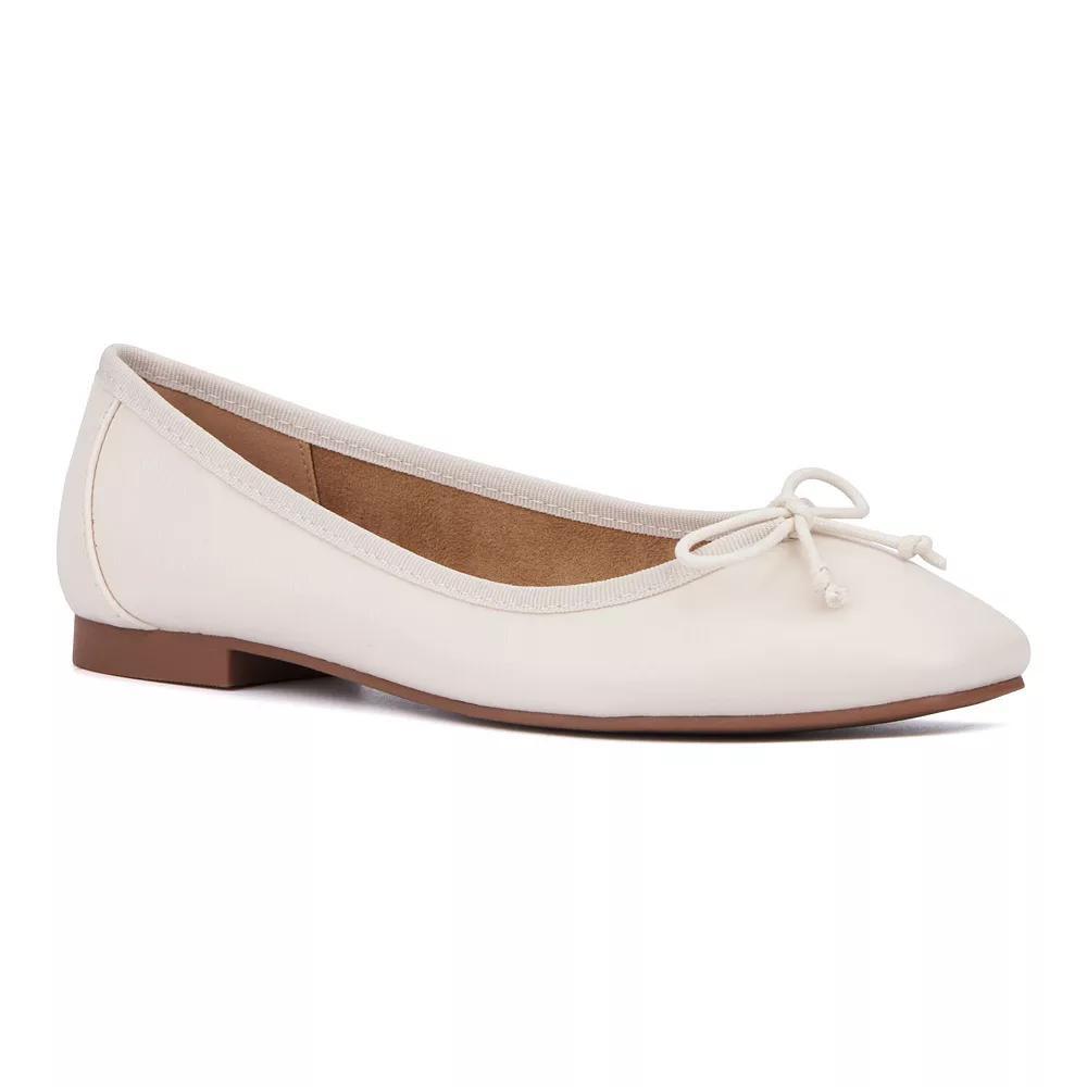 New York & Company Paulina Women's Ballet Flats, Size: 10, Ivory Product Image