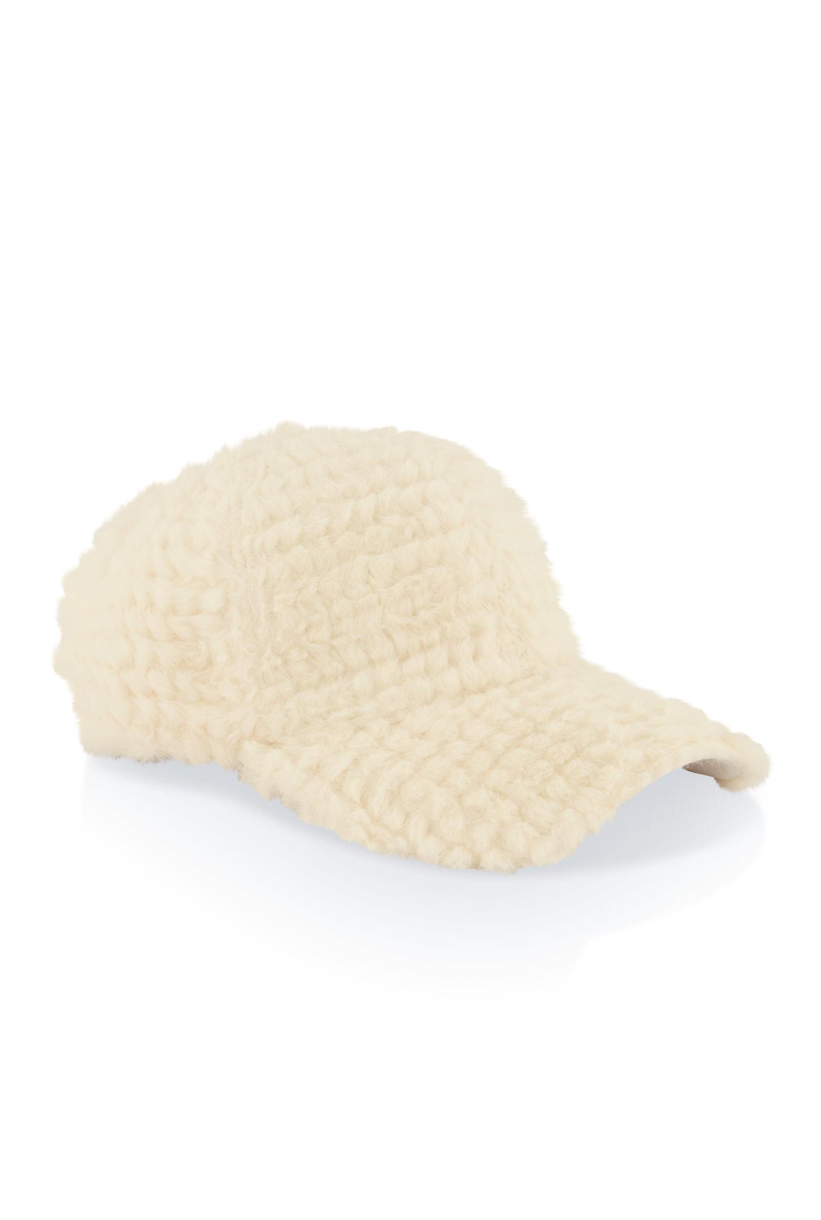 Faux Fur Baseball Cap Female Product Image
