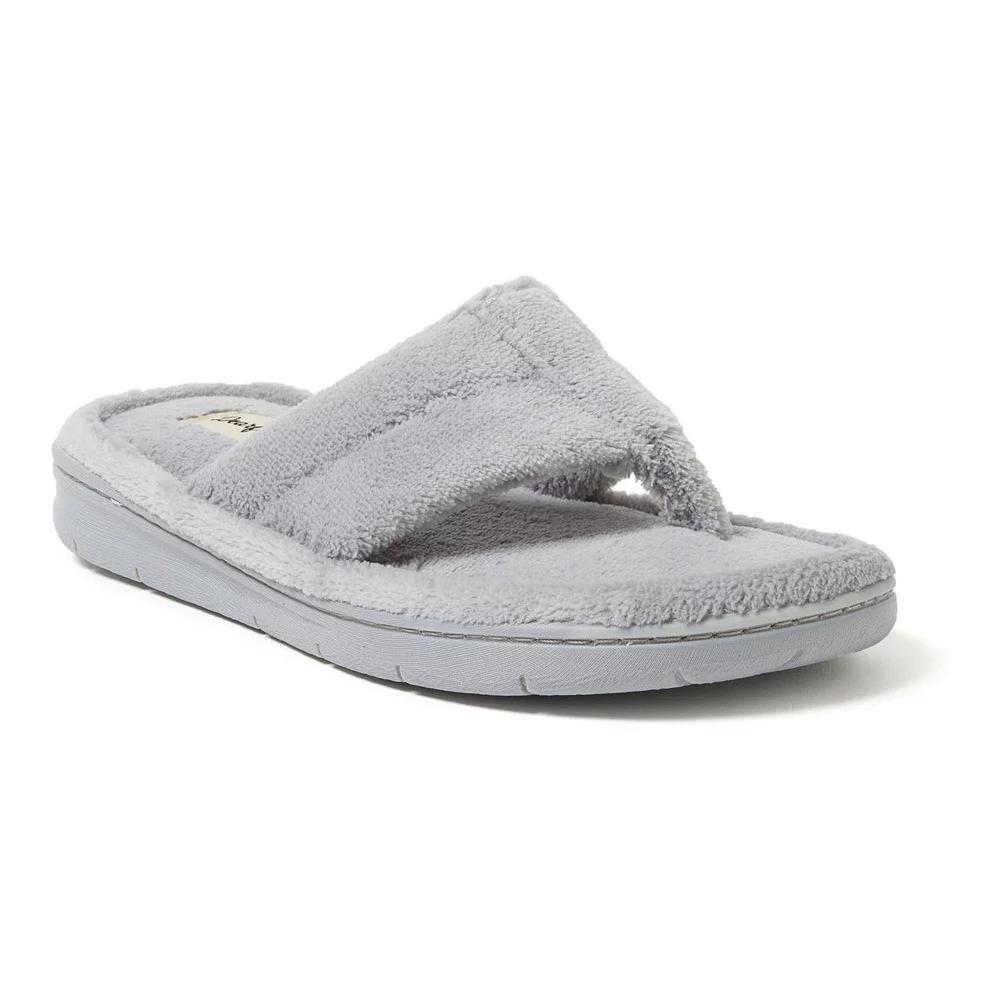 Women's Dearfoams Wrenley Terry Thong Slippers, Size: XL, Muslin Product Image