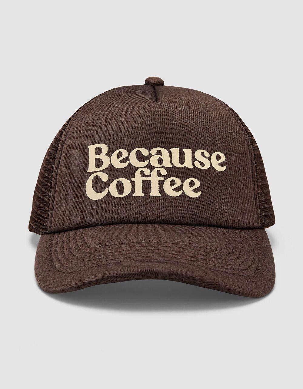 BECAUSE WEEKEND Because Coffee Trucker Hat - BROWN Product Image
