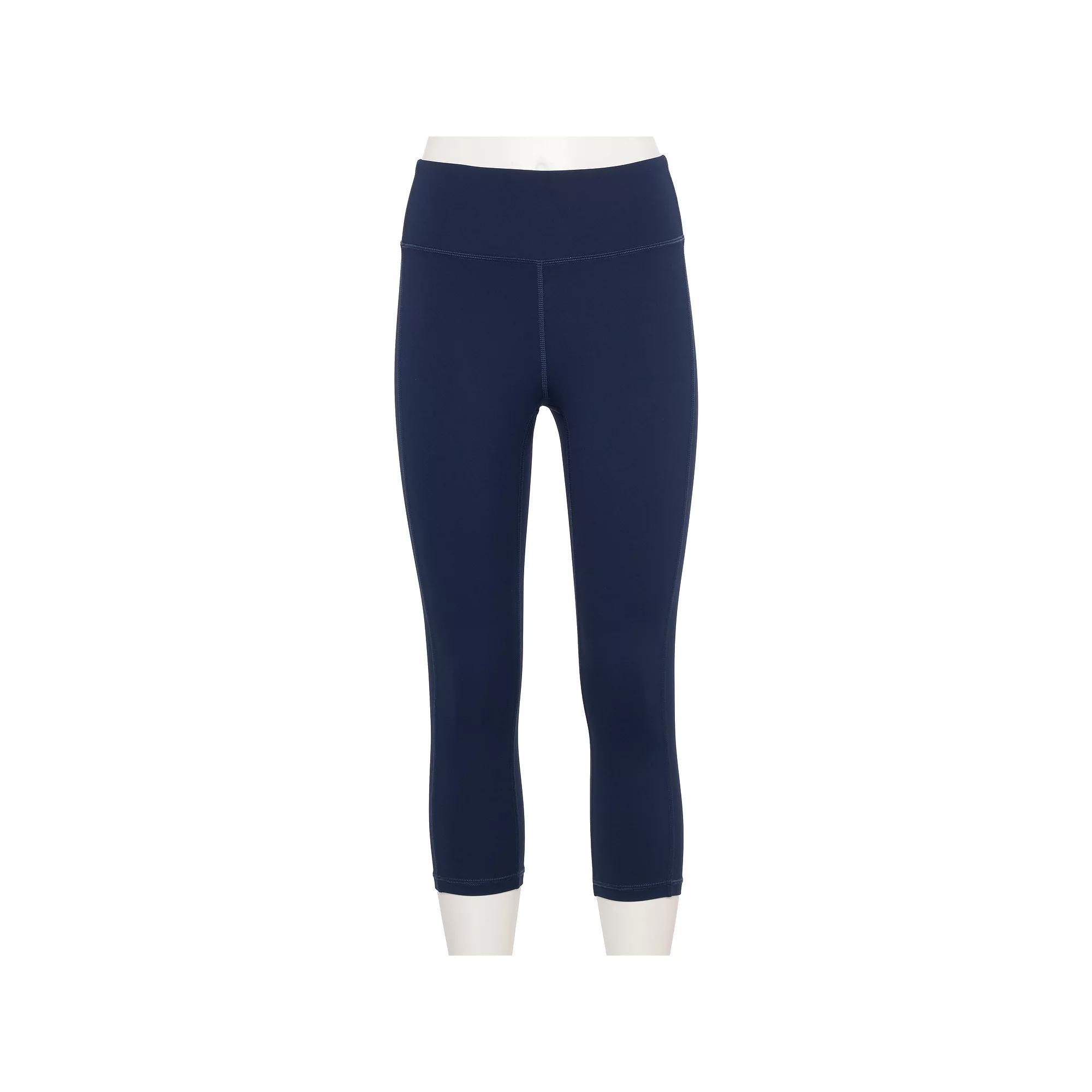 Petite Tek Gear® Essential Soft Capri Leggings, Women's, Size: Small Petite, Blue Romance Product Image