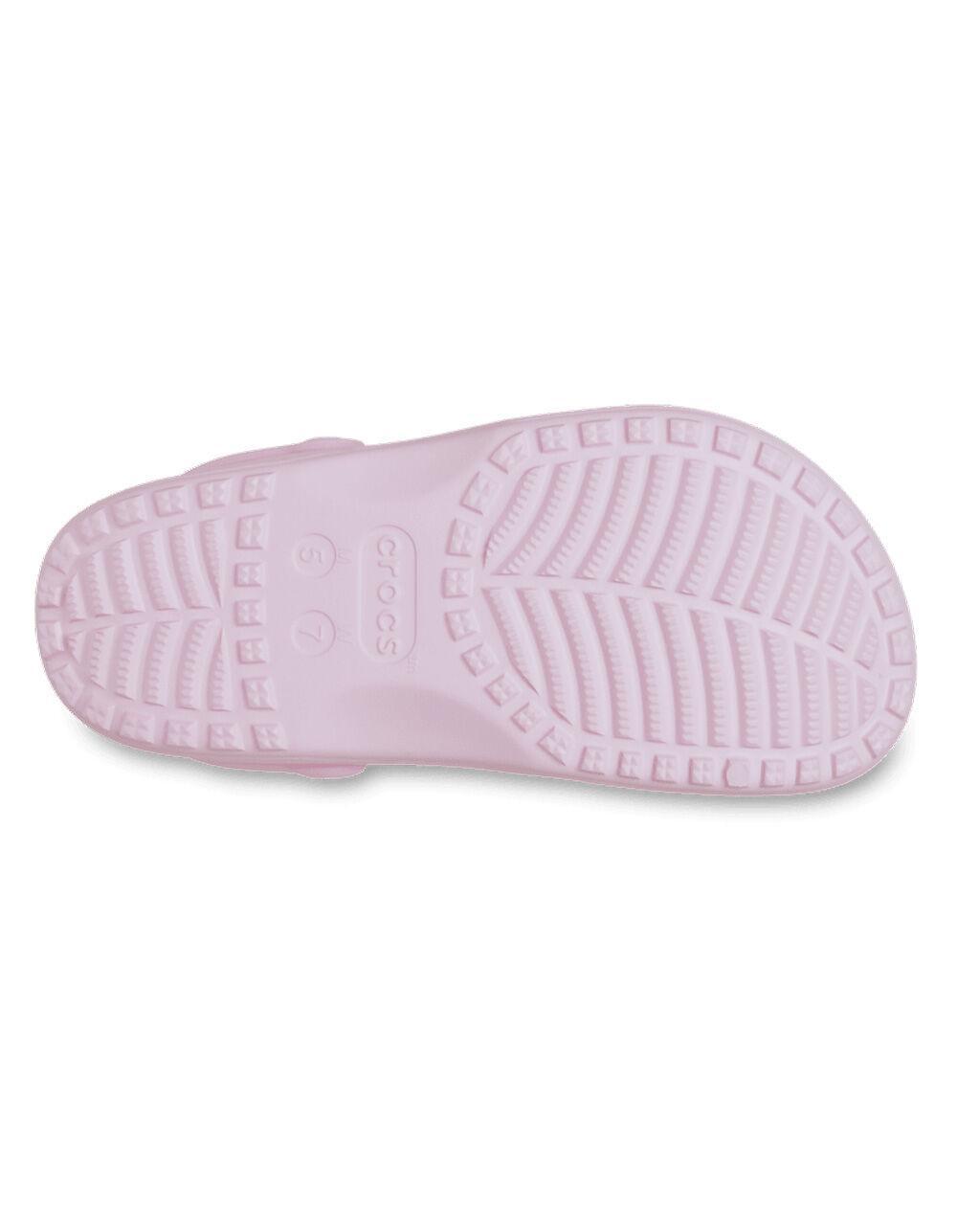 CROCS Floral Cut-Out Womens Classic Clogs - LIGHT PINK Product Image