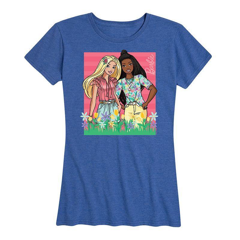 Womens Barbie Spring Easter Brooklyn Graphic Tee Grey Gray Product Image