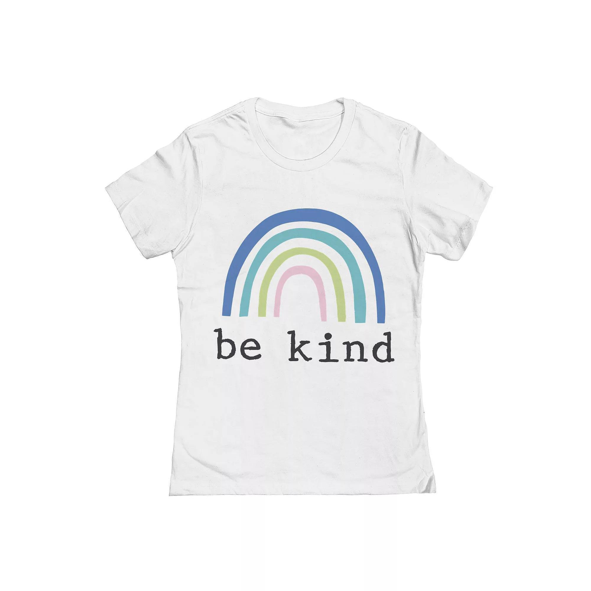 Junior's Grayson Threads The Label Rainbow Kind Pride Graphic Tee, Women's, Size: XXL, White Product Image