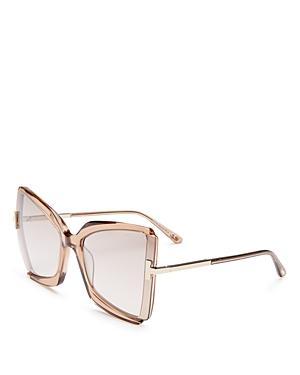 Gia Semi-Rimless Butterfly Sunglasses Product Image