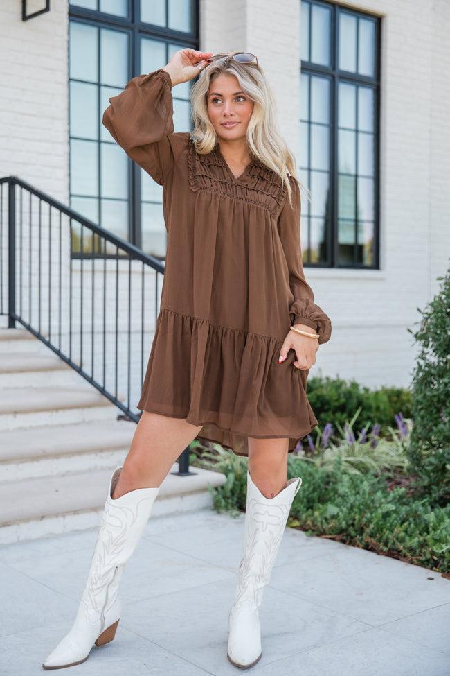 Lovely Words Chocolate Poet Style Dress FINAL SALE Product Image