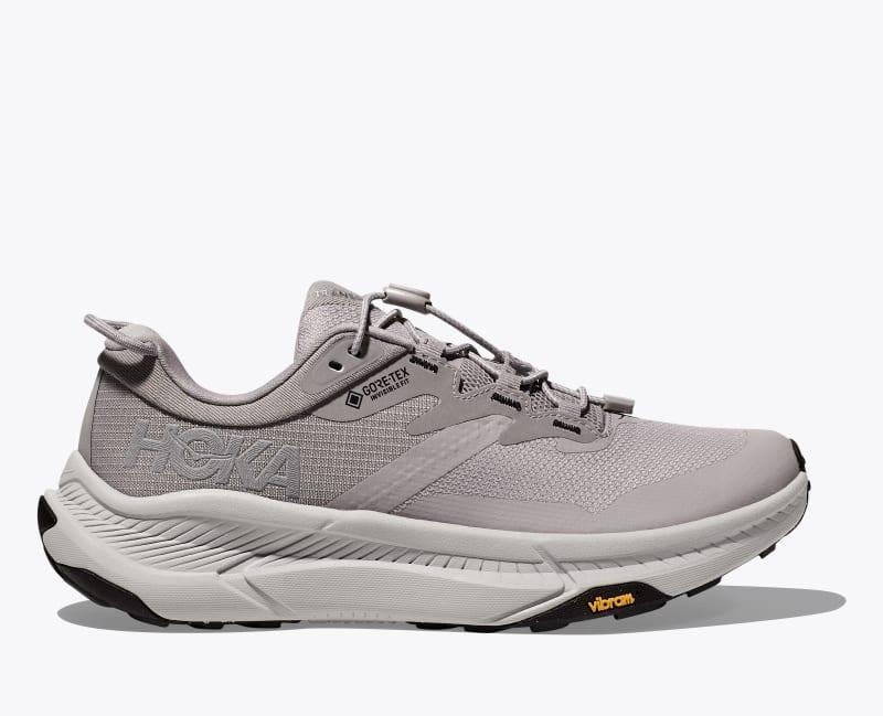 HOKA Mens Transport GTX Shoes in Frost/Gold, Size 8.5 Product Image