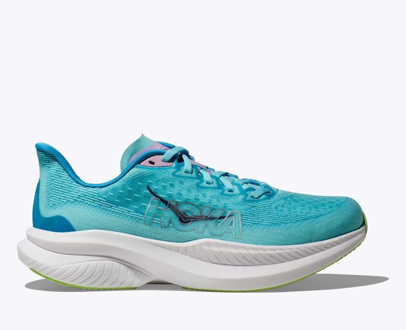 HOKA Women's Mach 6 Shoes in Black/White, Size 9 Product Image