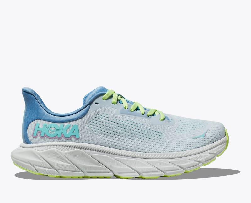 HOKA Women's Arahi 7 Shoes in Vanilla/Cream, Size 7 Product Image