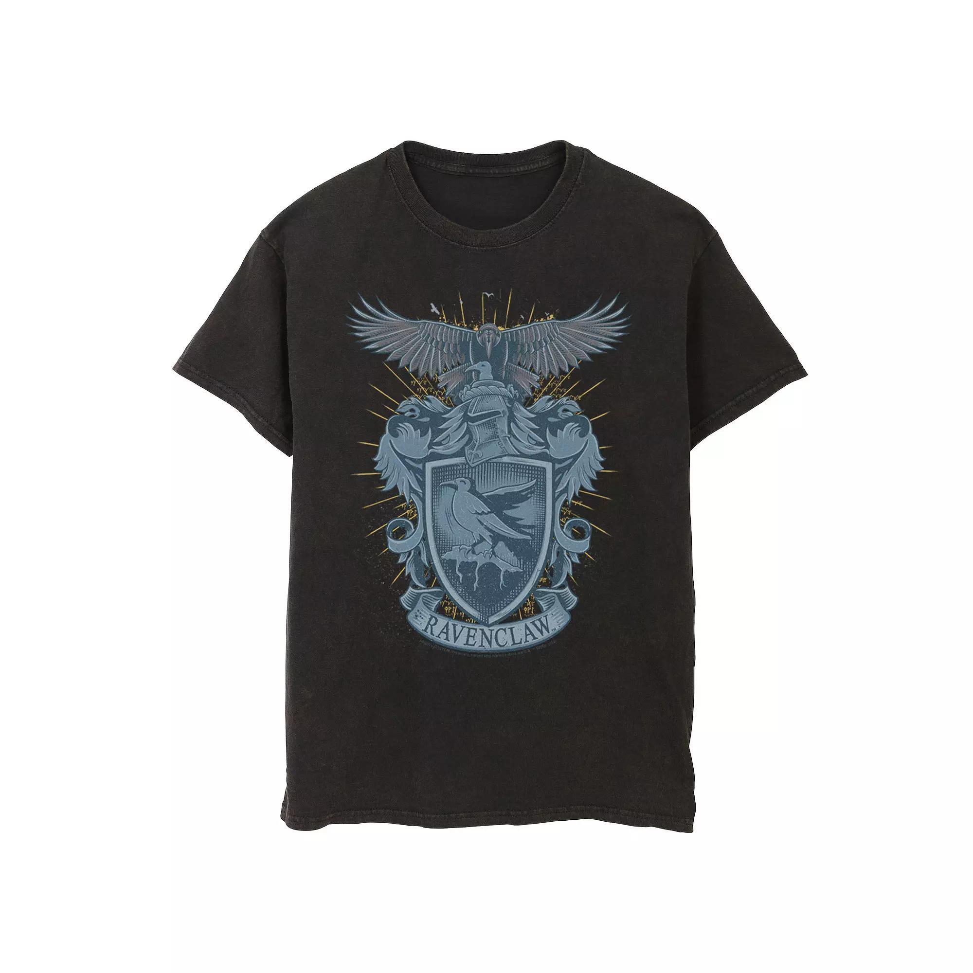 Men's Harry Potter Ravenclaw Detailed House Crest Tee, Size: Large, Black Product Image