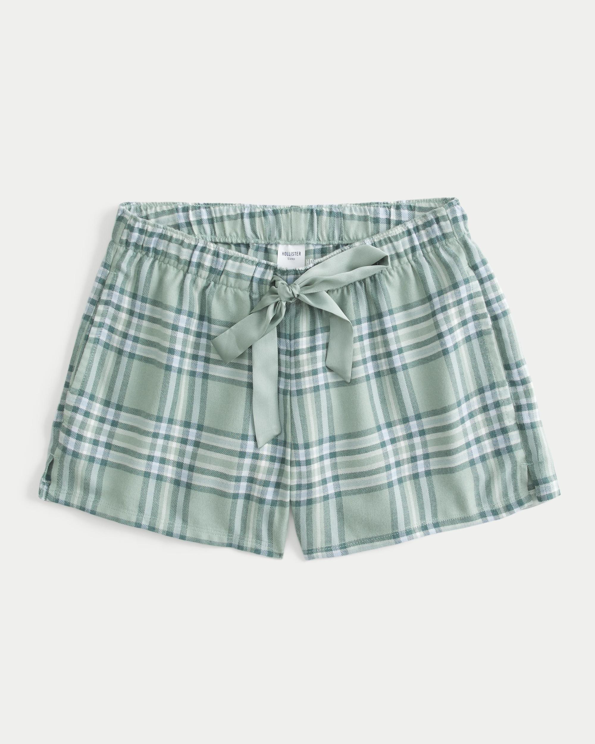 Flannel Tie Shorts Product Image
