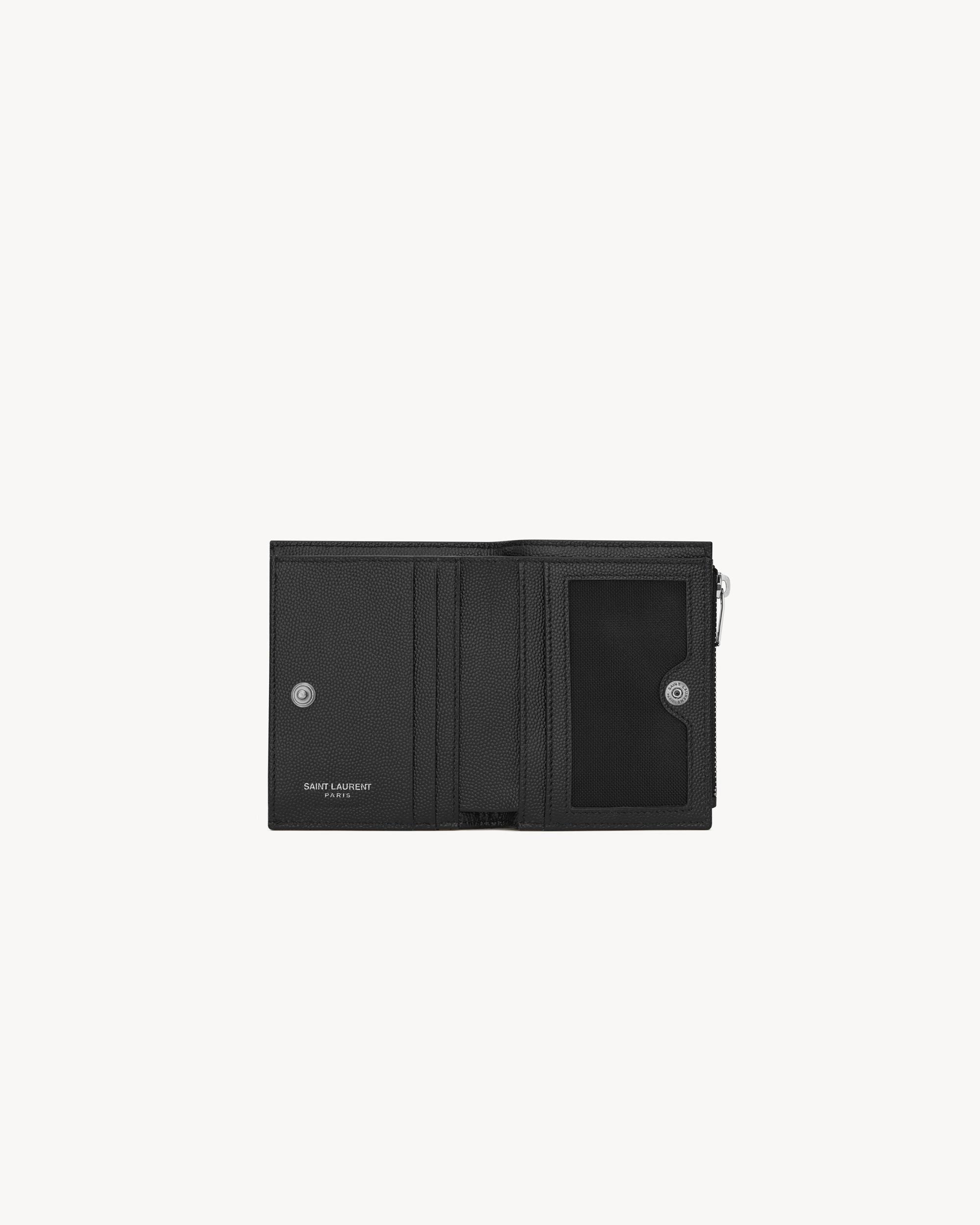 CASSANDRE MATELASSÉ bi-fold wallet in grain de poudre leather Product Image