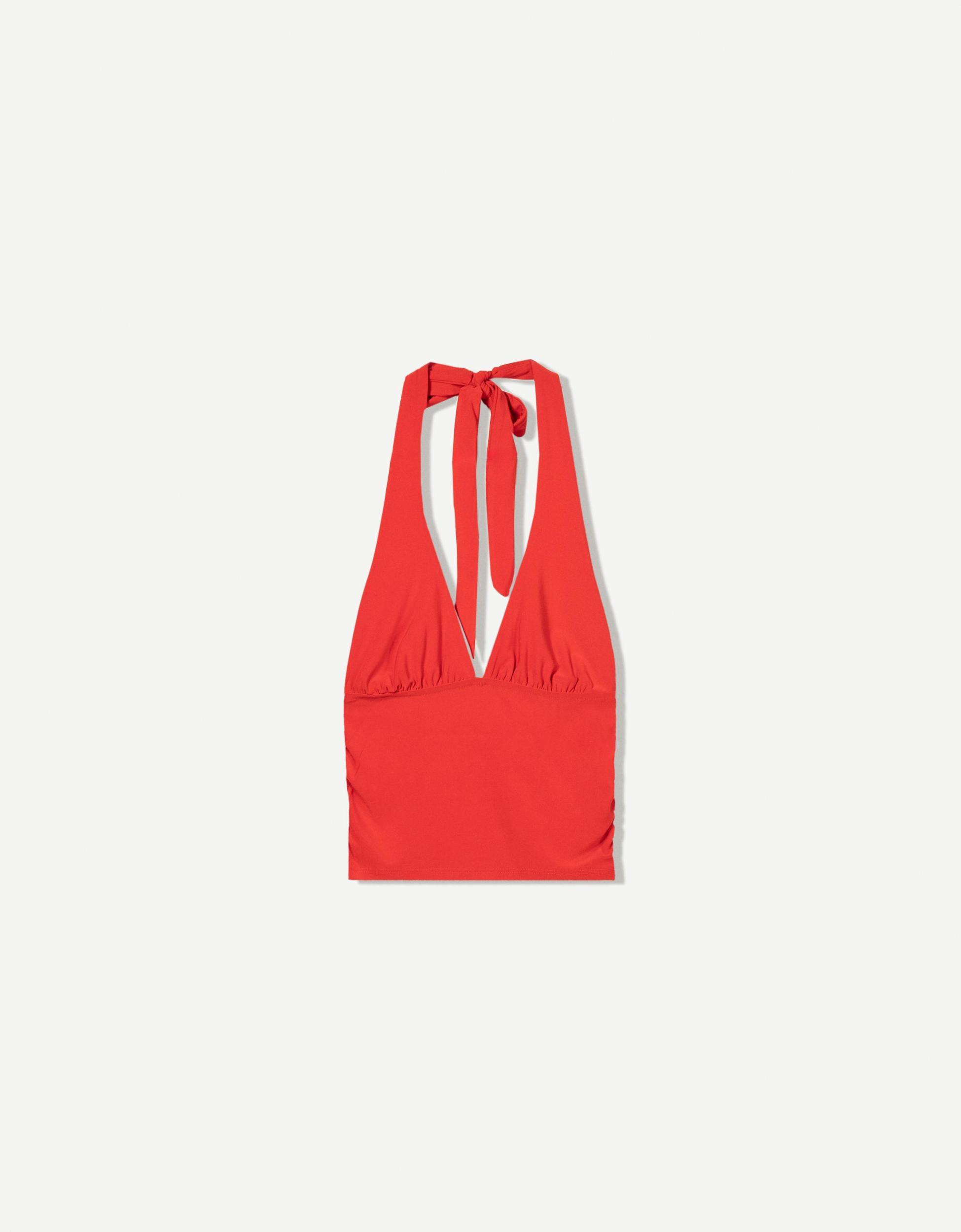 Gathered halter top Product Image