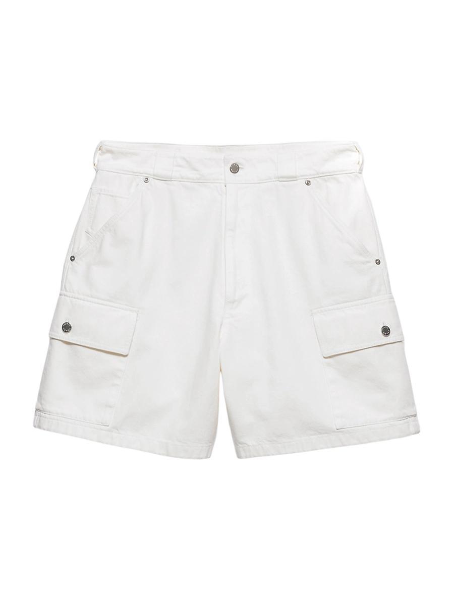 Mens Denim Bermuda Shorts Product Image