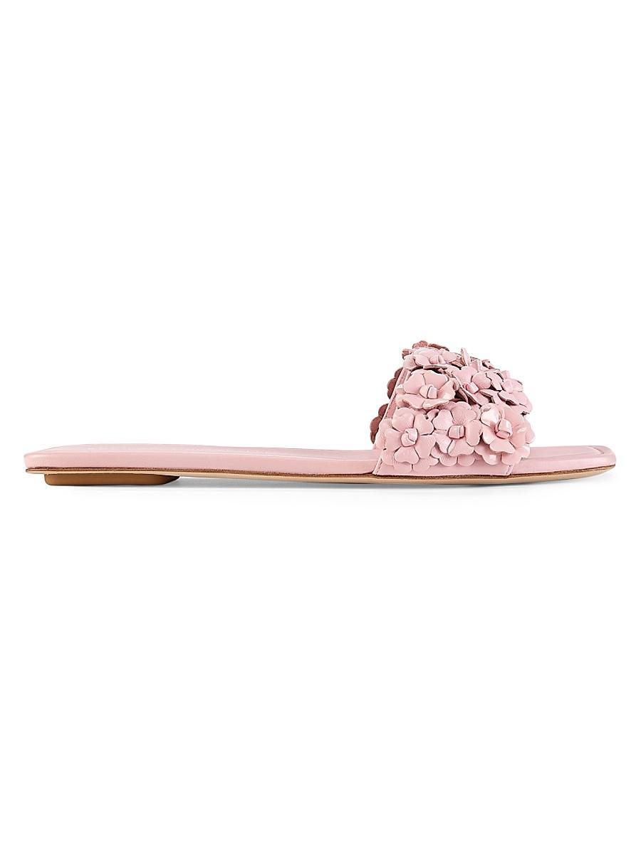 Womens Meadow Floral Lacquered Leather Sandals Product Image