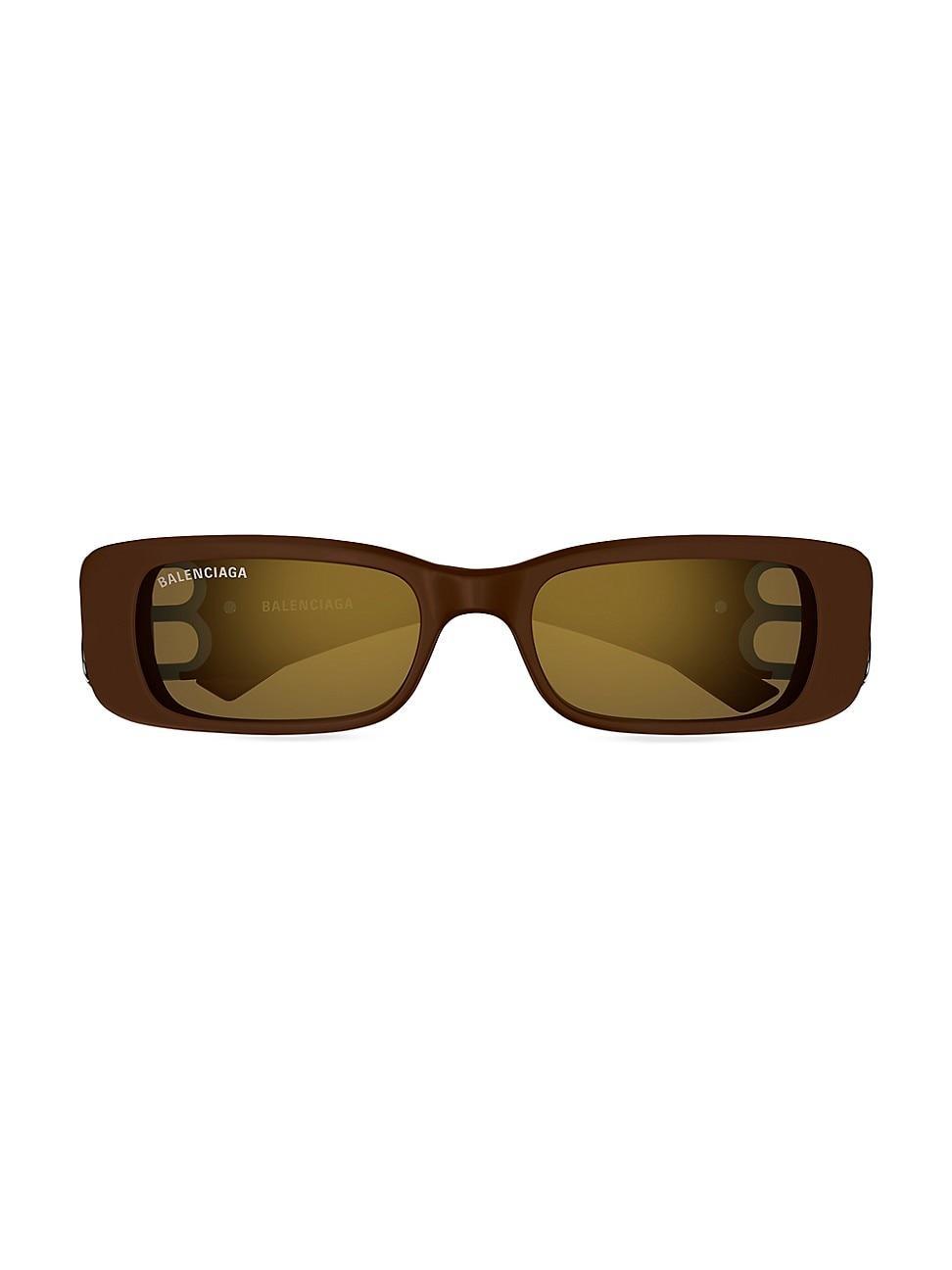 Mens Balenciaga Dynasty 51MM Rectangular Sunglasses Product Image
