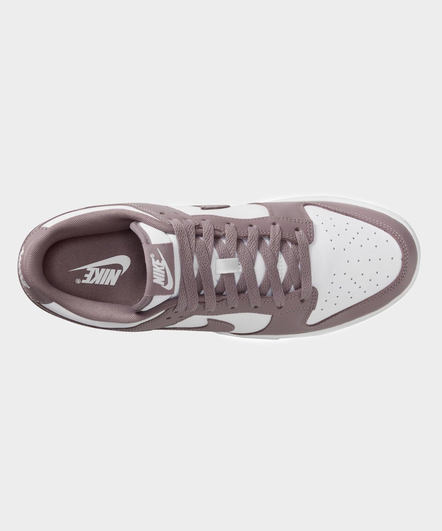 Nike Dunk Low in White + Taupe Grey Product Image