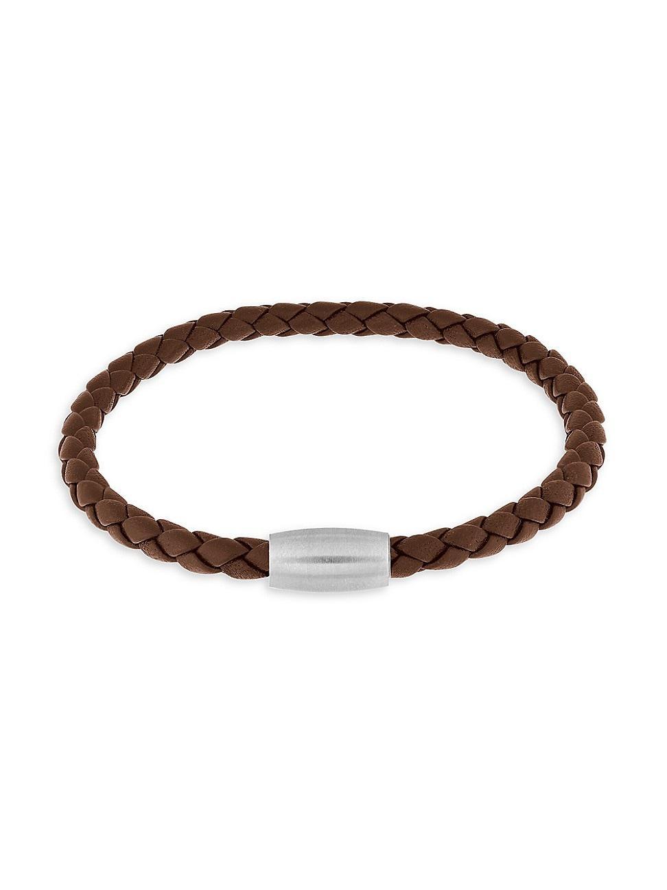 Link Up Braided Leather Cord Bracelet Product Image