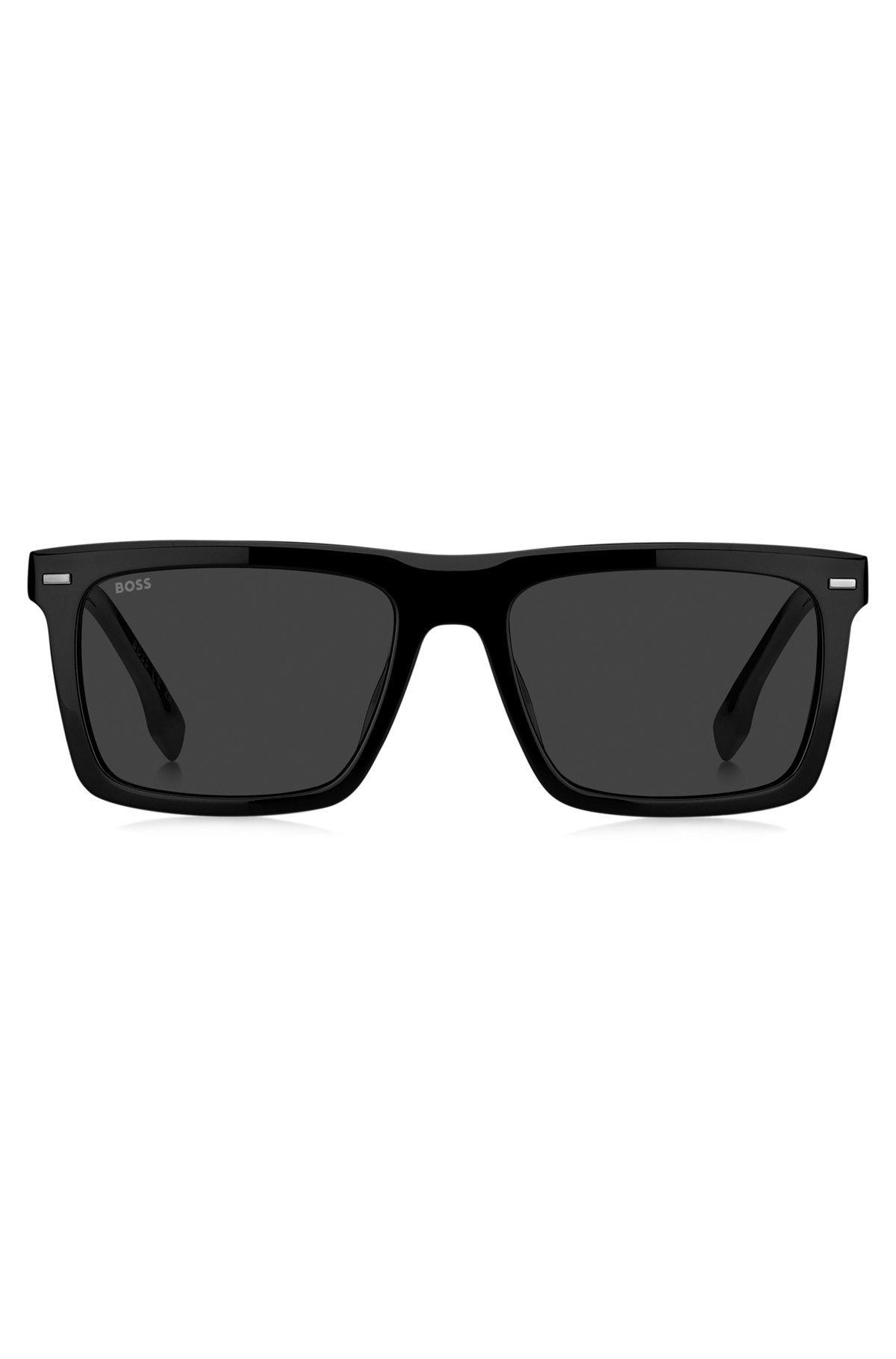 BOSS - Black-acetate sunglasses with carbon-fiber temples Product Image