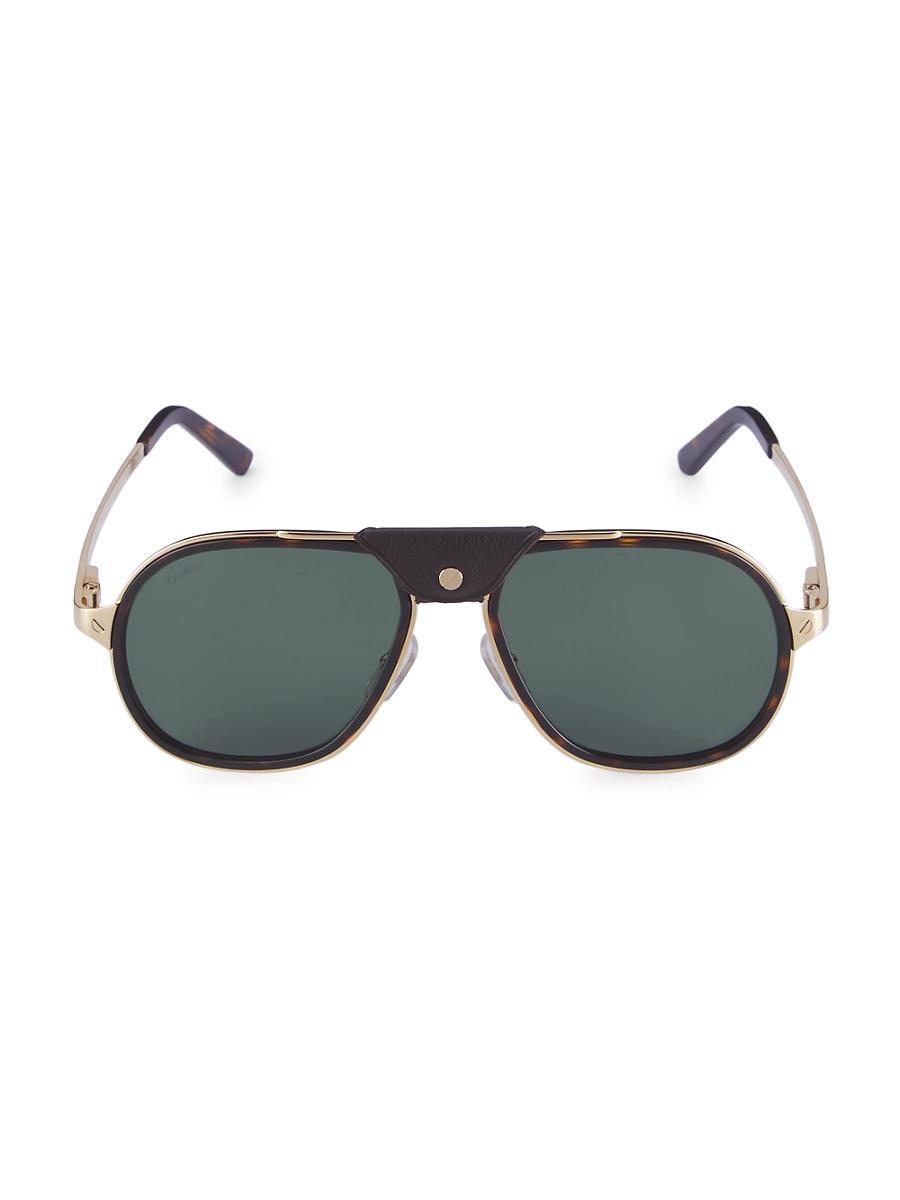 Mens Core Range 57MM Aviator Sunglasses Product Image