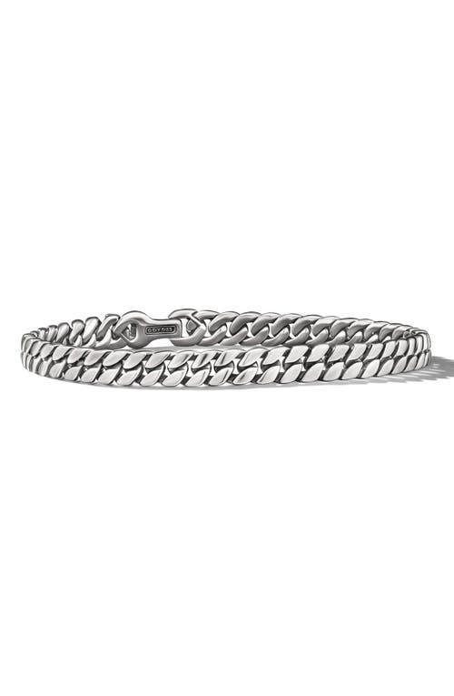 David Yurman Mens Curb Chain Bracelet in Sterling Silver, 6mm Product Image