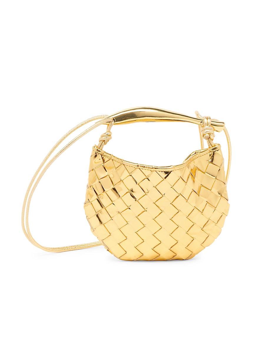 Womens Mini Sardine Mirror Leather Top-Handle Bag Product Image