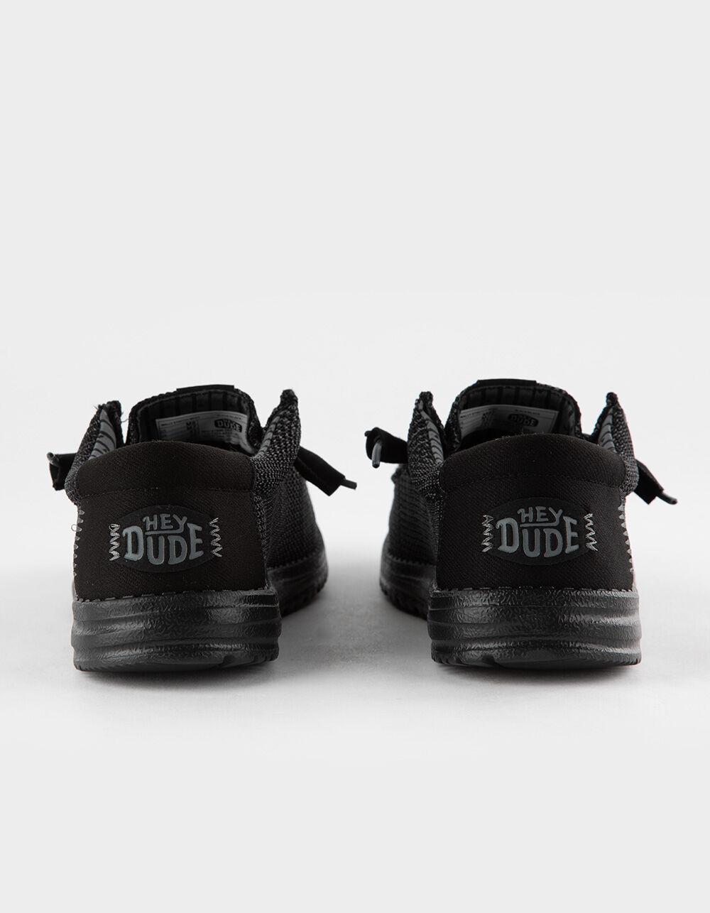 HEY DUDE Wally Stretch Mesh Mens Shoes - BLK/BLK Product Image