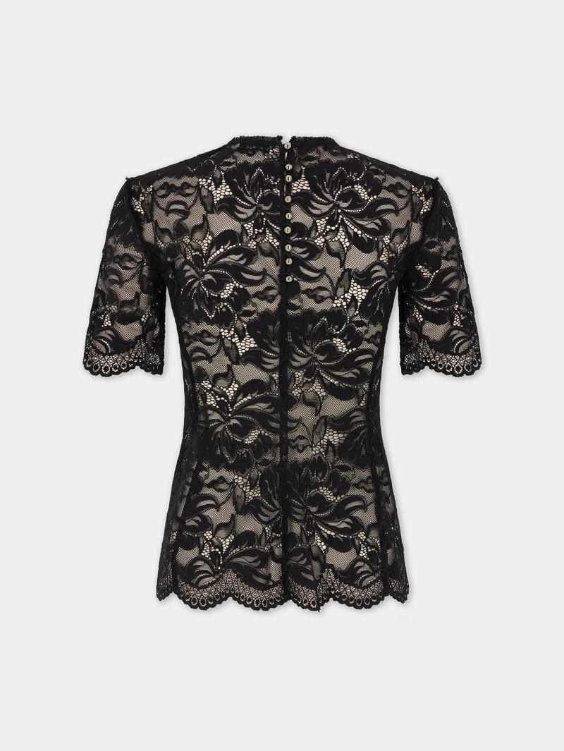 Mini lace black top Product Image