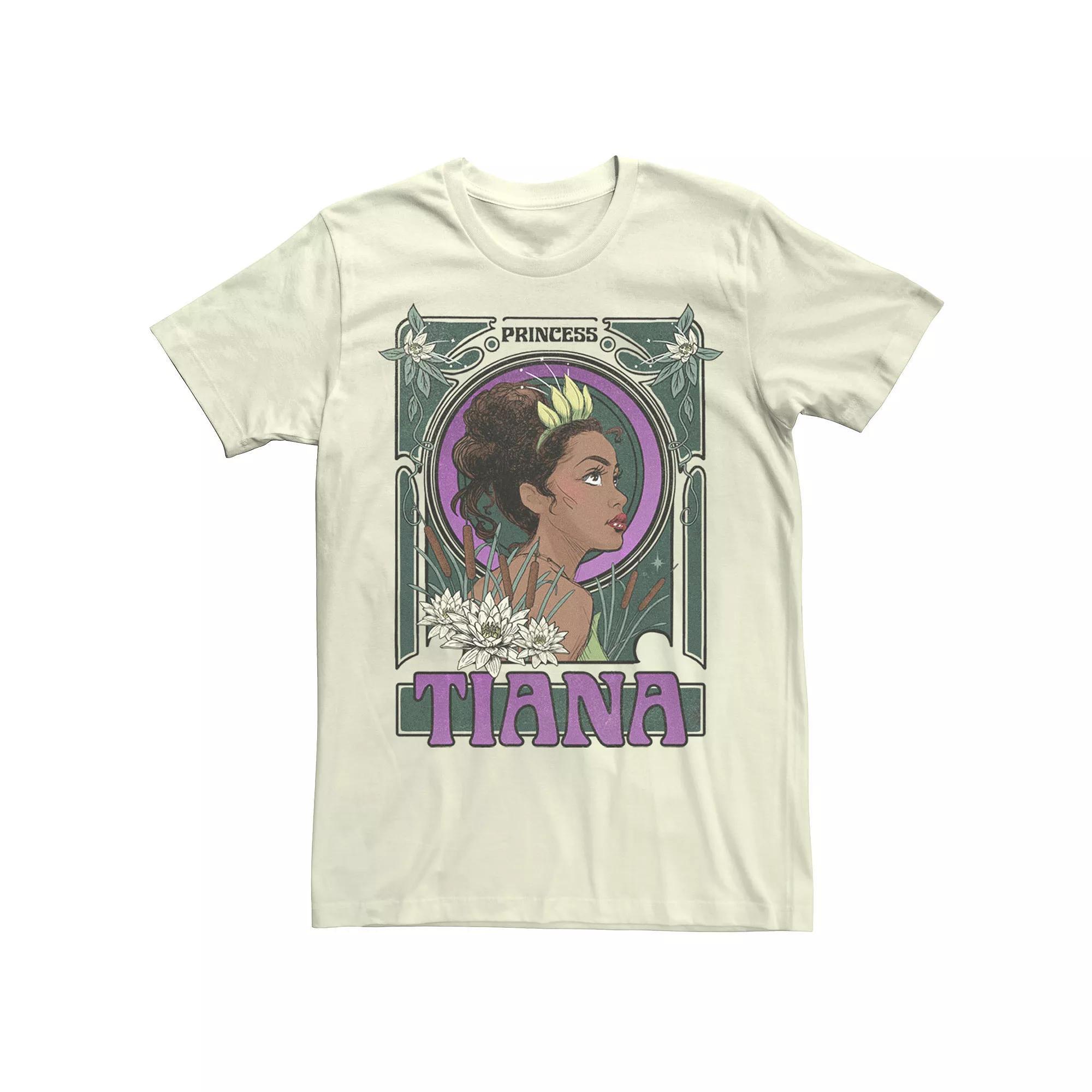 Disney's The Princess & The Frog Tiana Profile Sketch Men's Tee, Size: Small, Natural Product Image