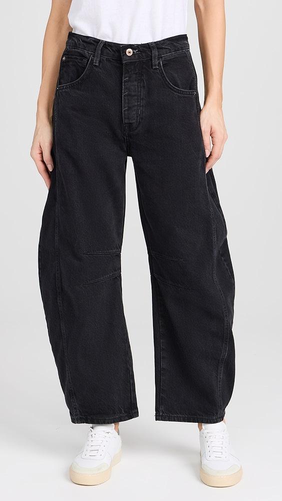 Free People We The Free Good Luck Mid-Rise Barrel Jeans | Shopbop Product Image