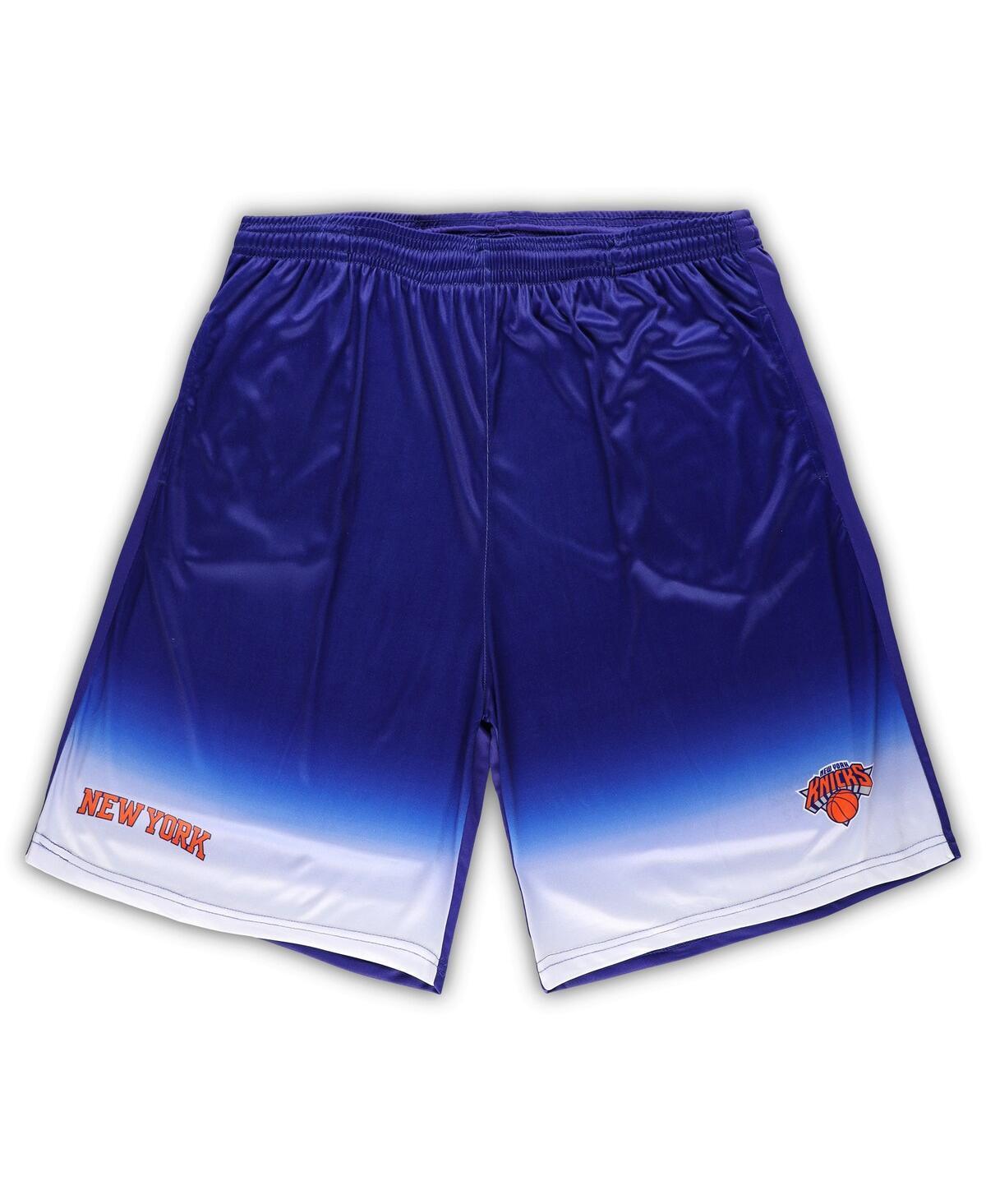 Men's Fanatics Branded Blue New York Knicks Big & Tall Fadeaway Shorts, Size: 4XB Product Image