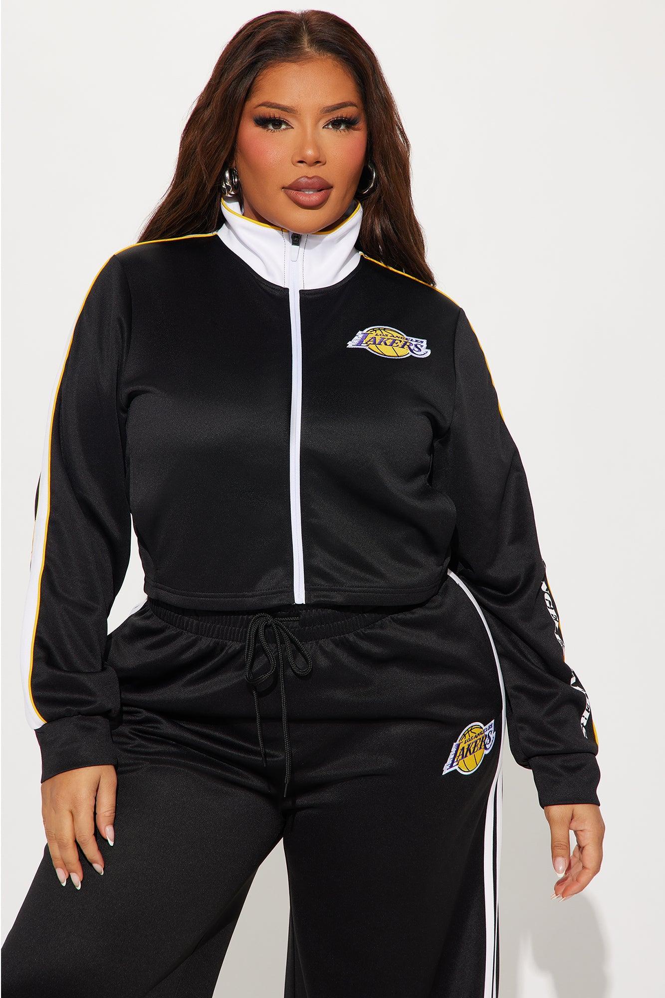 Lakers Halftime Zip Up Jacket - Black Product Image