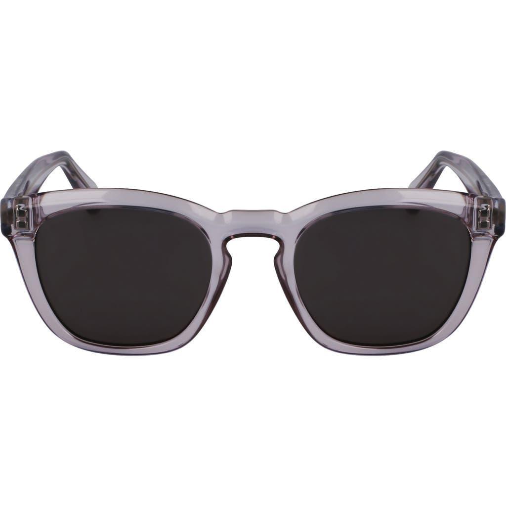 FERRAGAMO Classic Logo Keyhole Sunglasses, 50mm In Transparent Product Image