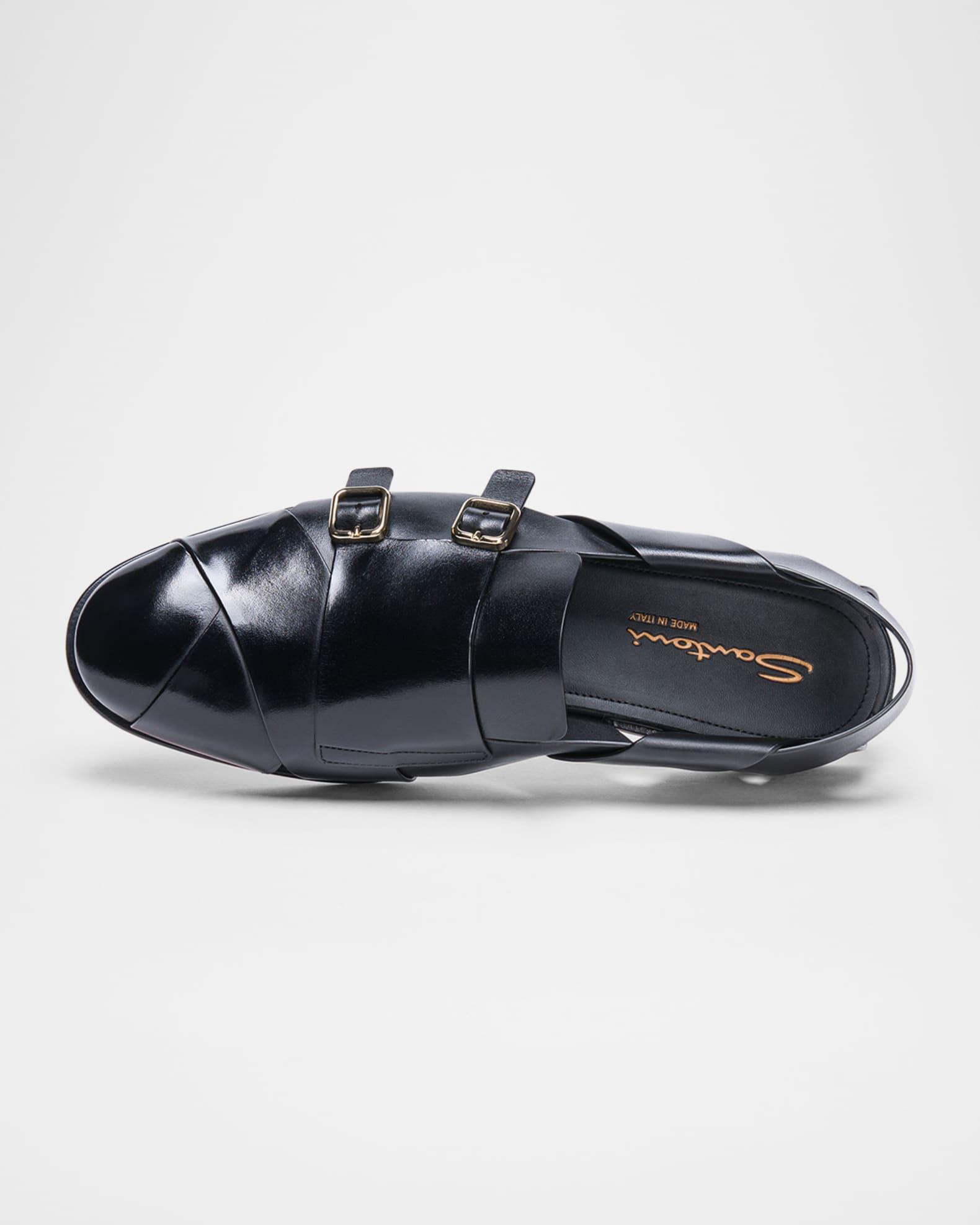 Womens Leather Ballet Flats Product Image