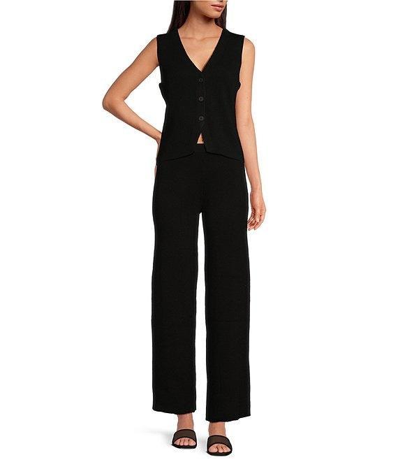 Lucy Paris Double Knit Wide Leg Pants Product Image
