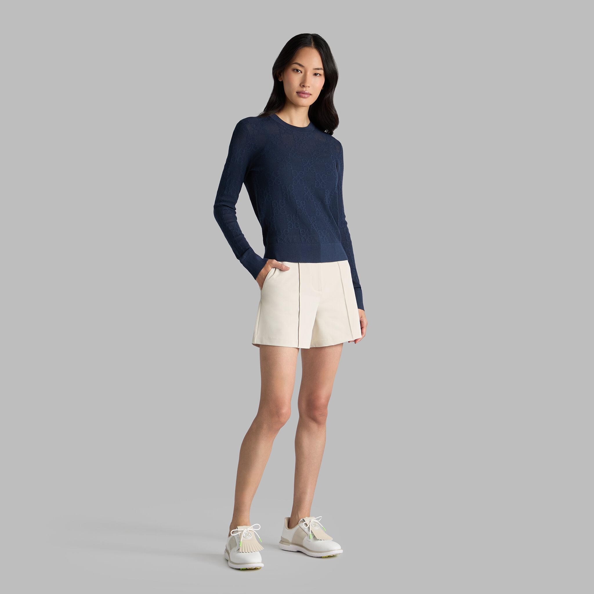 POINTELLE G CREWNECK SWEATER Product Image