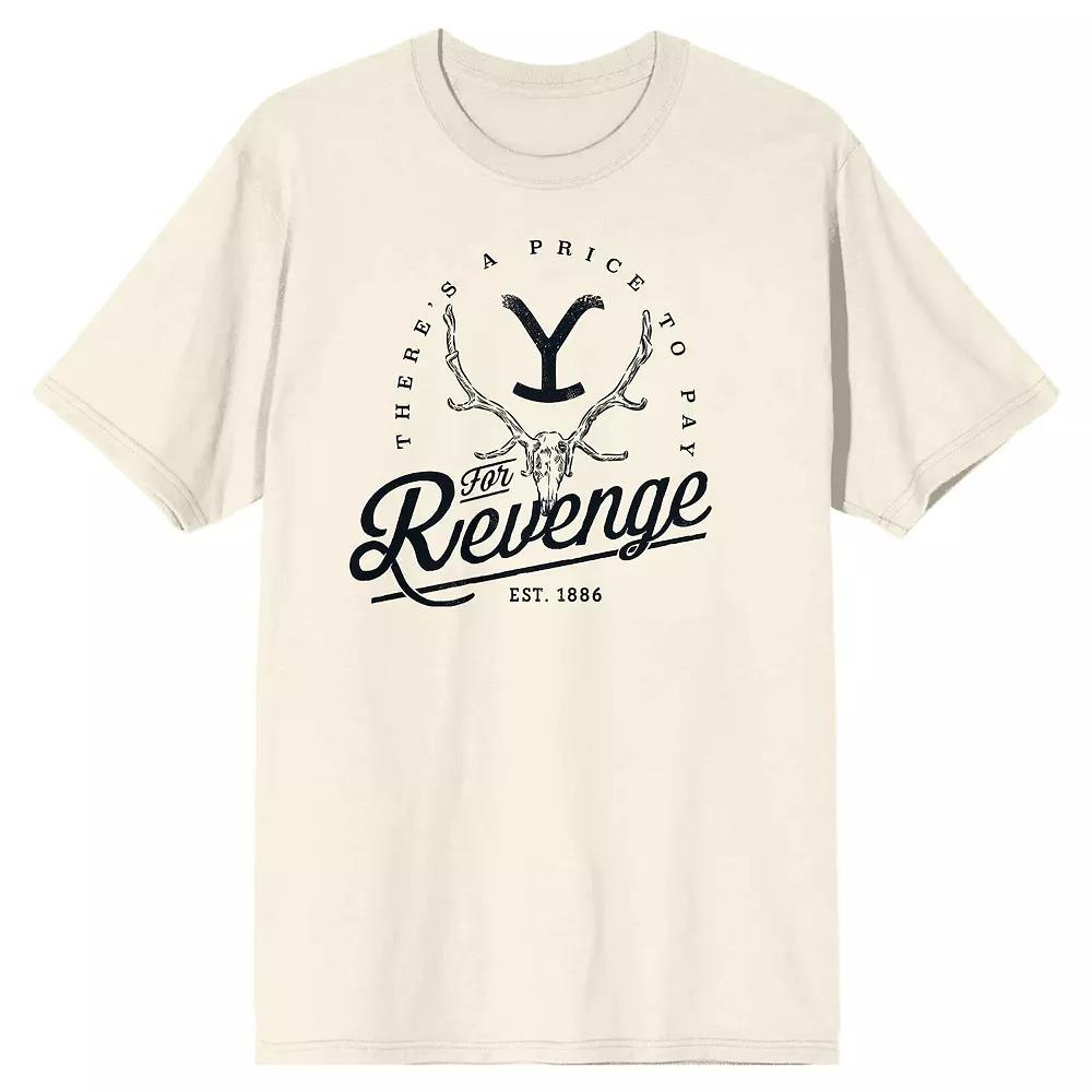 Men's Yellowstone Logo Revenge Tee, Size: XXL, White Product Image