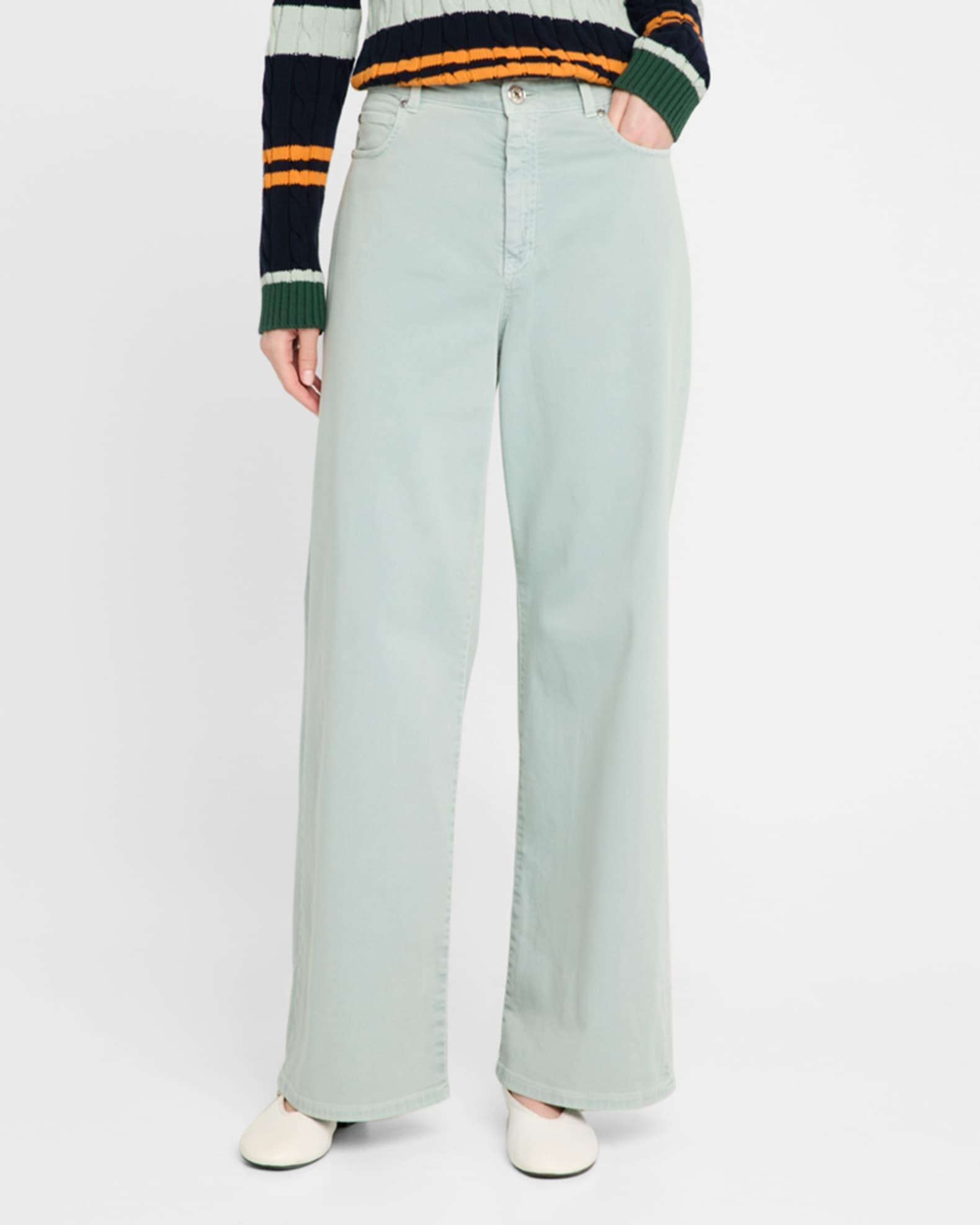 Medina Straight-Leg Stretch Cotton Pants Product Image