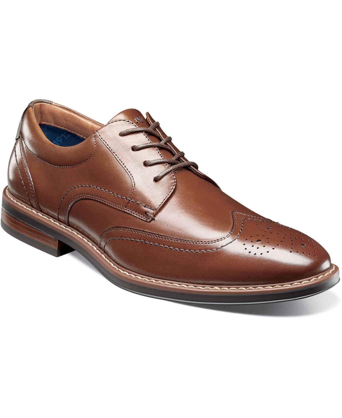 Nunn Bush Centro Flex Mens Wingtip Toe Oxford Dress Shoes Red Product Image