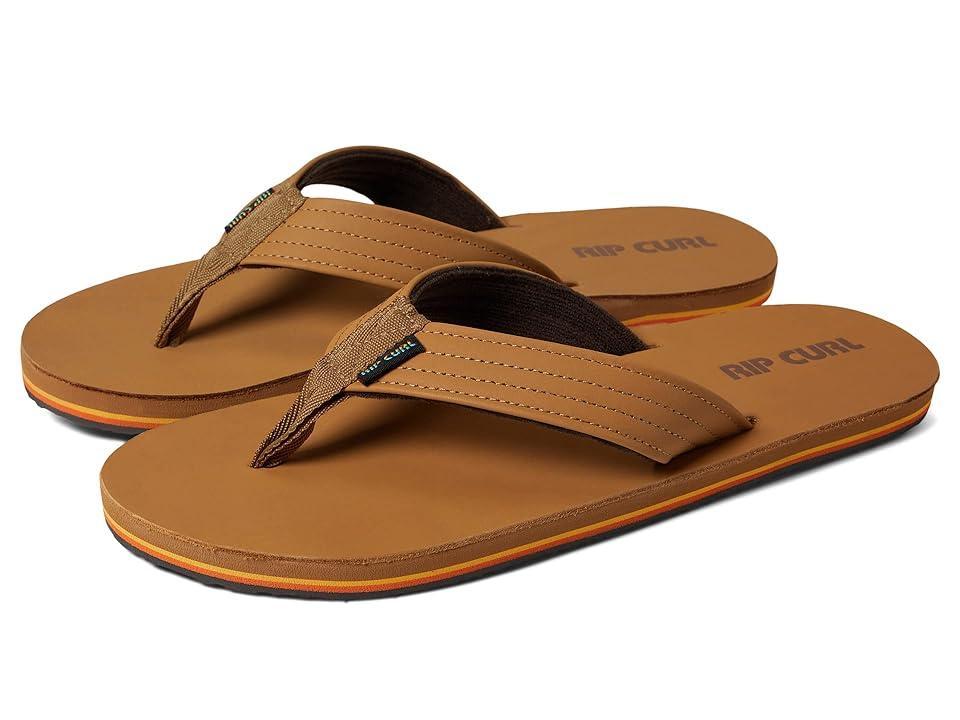Rip Curl Mens Revival Leather Flip Flops Product Image