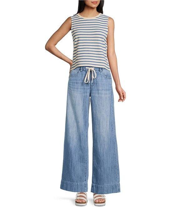 Roxy Finley Wide Leg Linen-Blend Pants Product Image