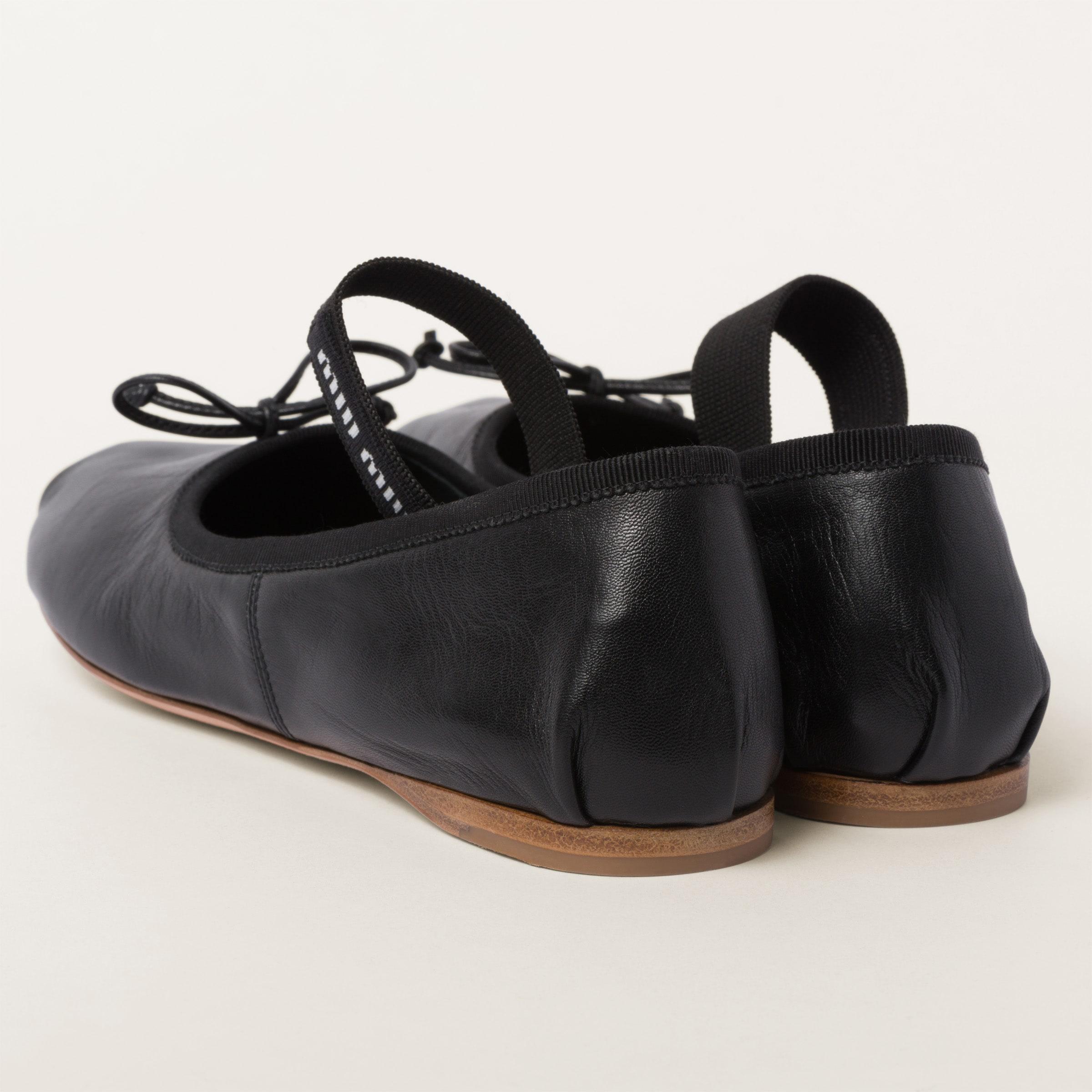 logo-strap ballerina shoes Product Image