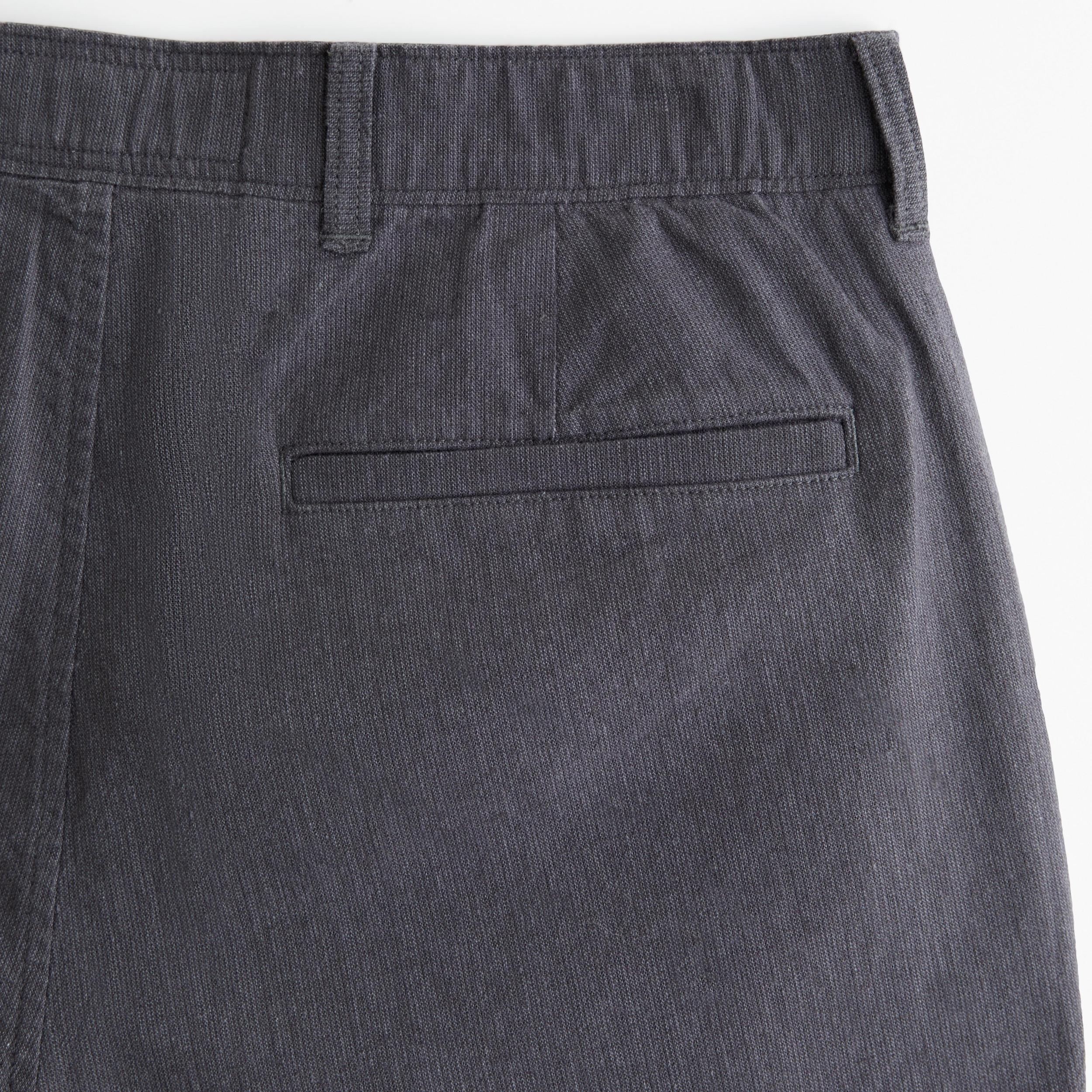 Linen-Blend Plainfront Short Product Image