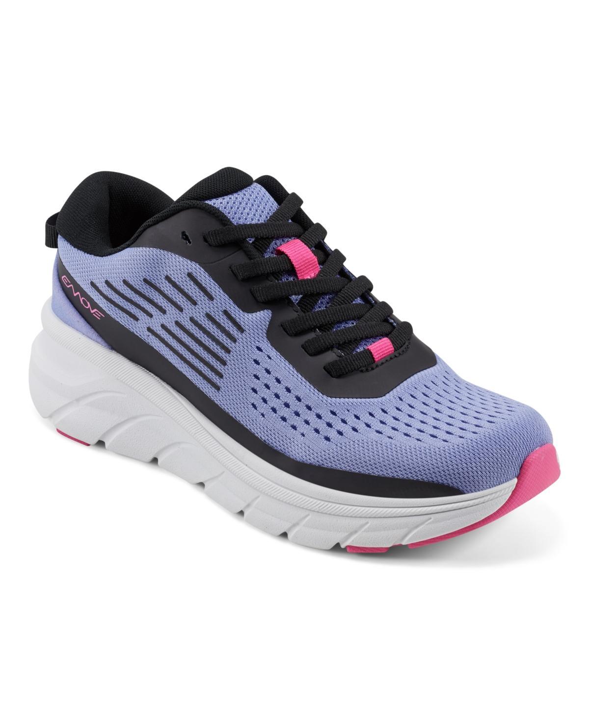 Easy Spirit Women's Mel EMOVE Lace-Up Sneakers, Size: 6.5 Wide, Black Product Image