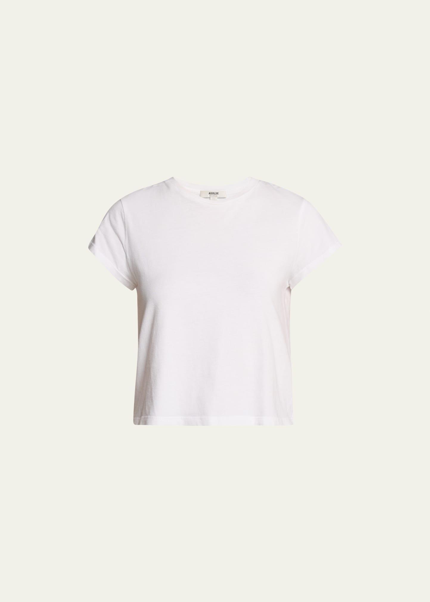 Agolde Adine Cotton Shrunken Tee Product Image