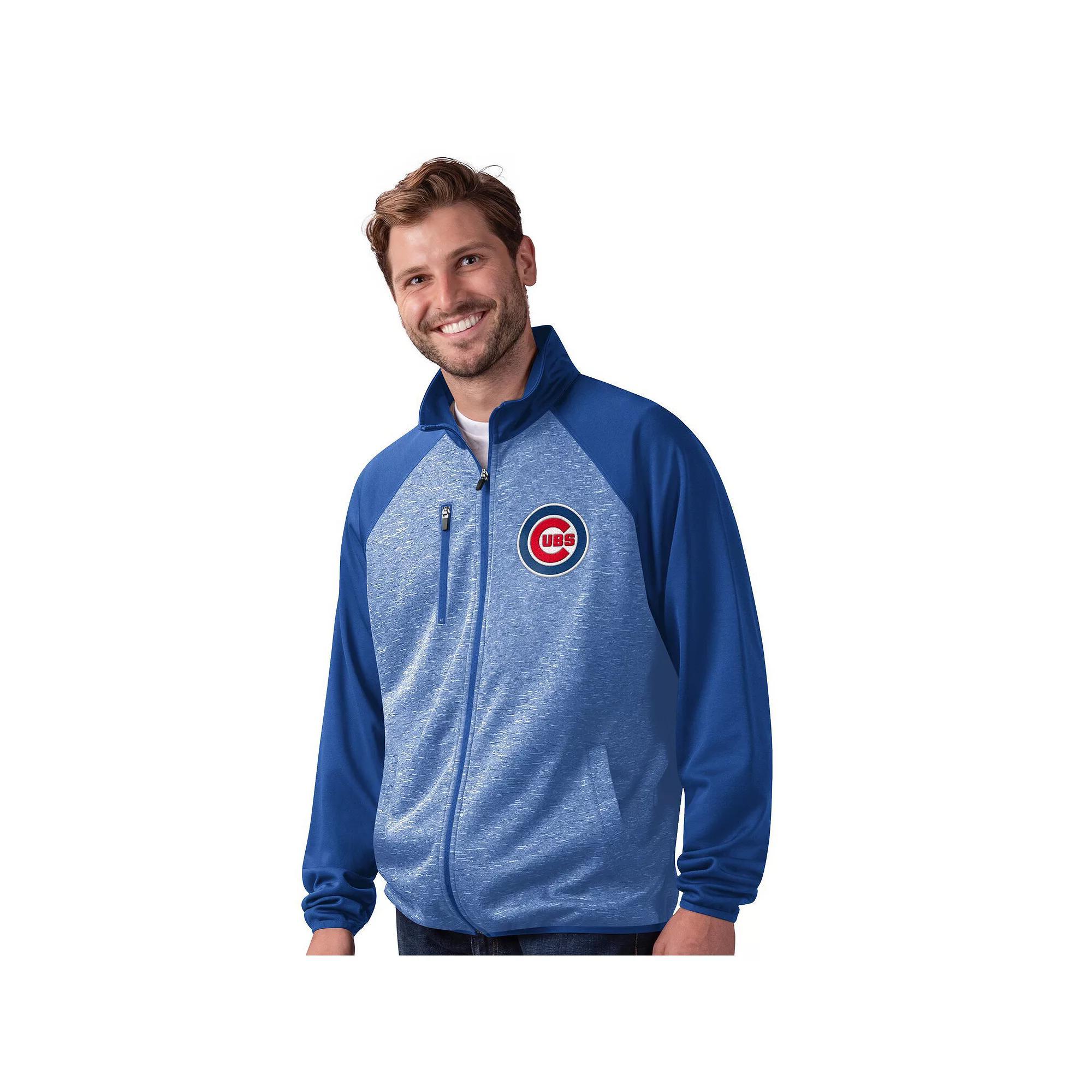 Men's G-III Sports by Carl Banks  Royal New York Mets Runners Raglan Full-Zip Track Jacket, Size: Small, Blue Product Image